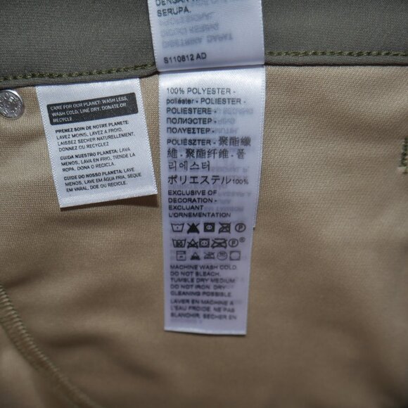 Levi's 511 Men's Size 36x34 Slim Fit Tech Pants Performance Stretch Olive Green - Picture 13 of 15